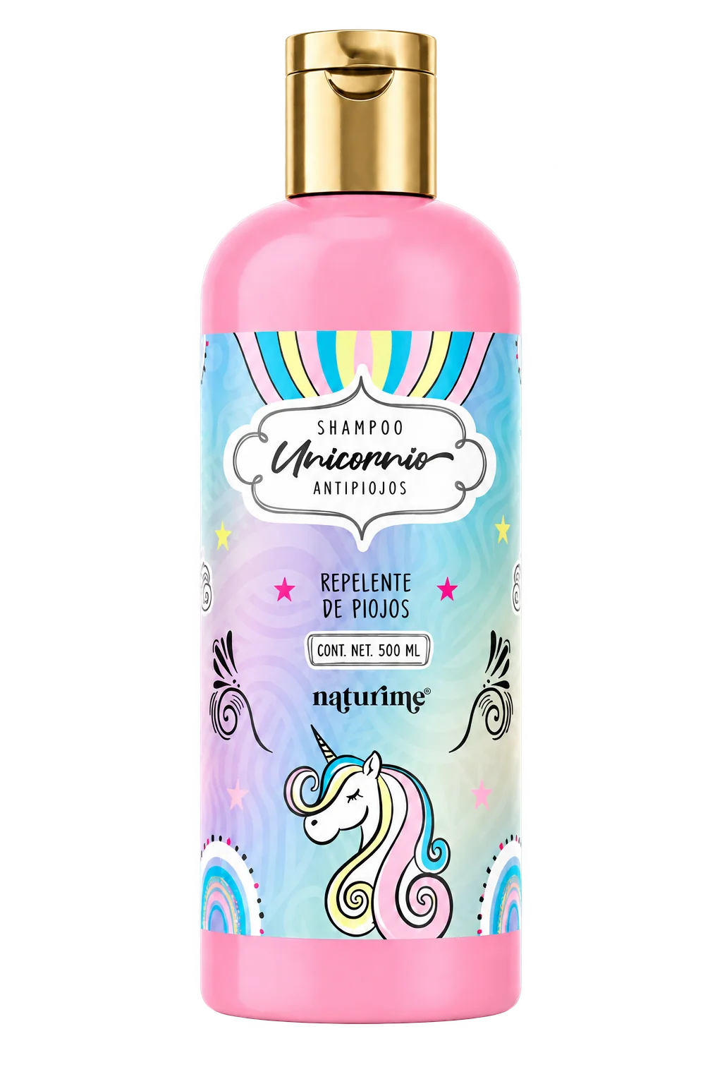 Shampoo Unicornio antipiojos 500 ml, imagen de referencia